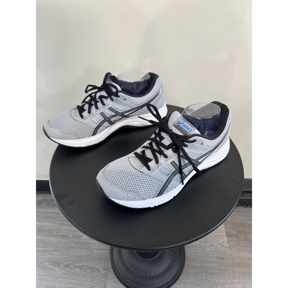 ASICS Gray Black Everyday Comfort Cushioning Athletic Shoes Sneakers Size 9